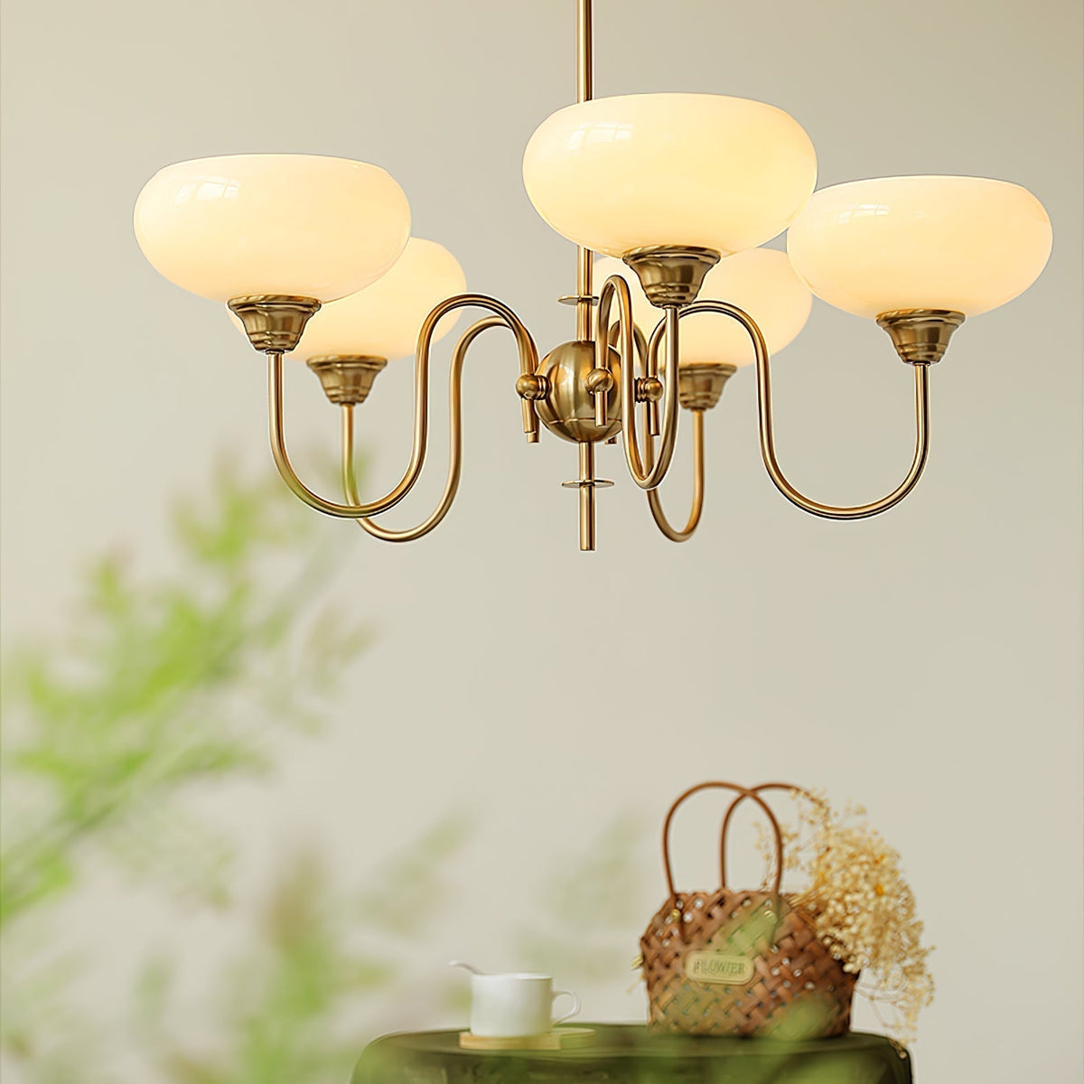 Silva Vintage LED metal Multi abajur Galben Becuri Lux living dormitor lampă suspendată, Aur/Crom, în culoare albă, în culoare crem