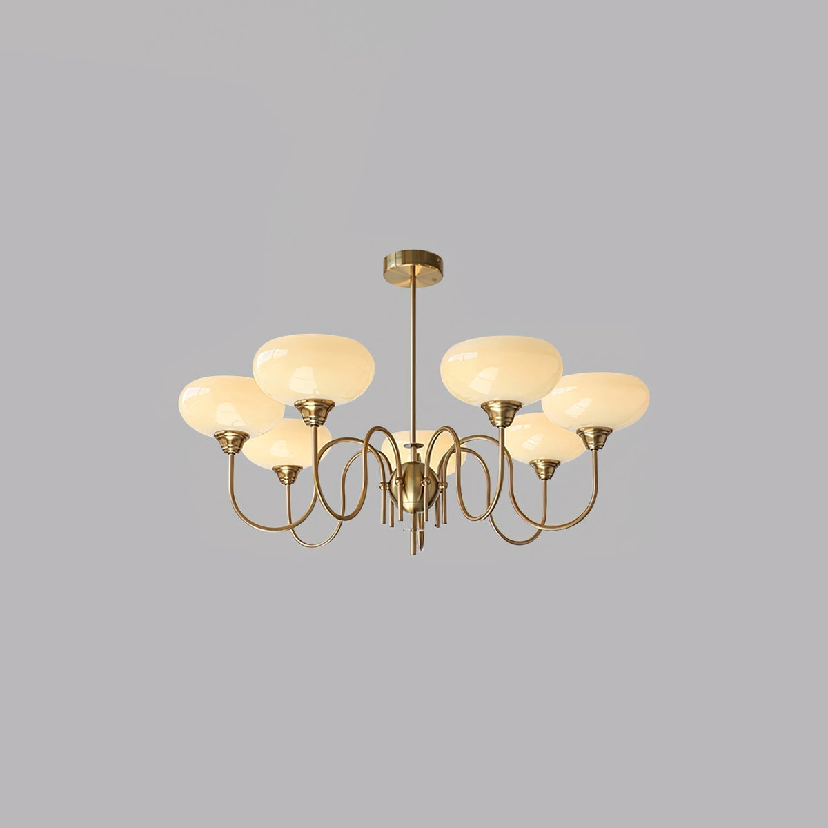 Silva Vintage LED metal Multi abajur Galben Becuri Lux living dormitor lampă suspendată, Aur/Crom, în culoare albă, în culoare crem