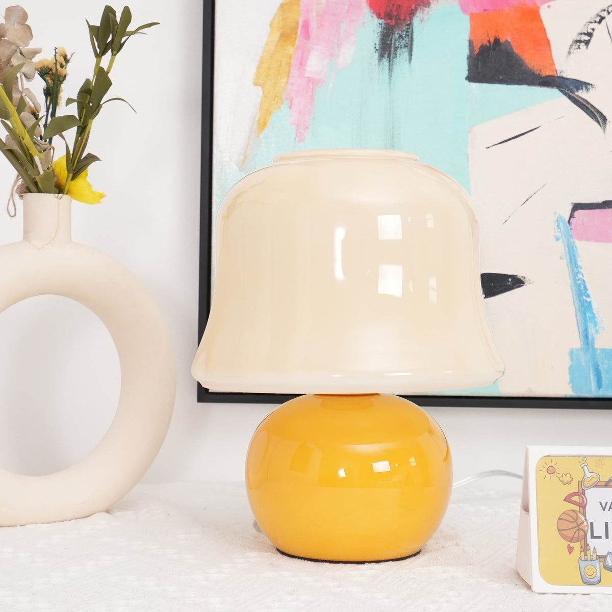 Holg lampă de masă din ceramică, de lux