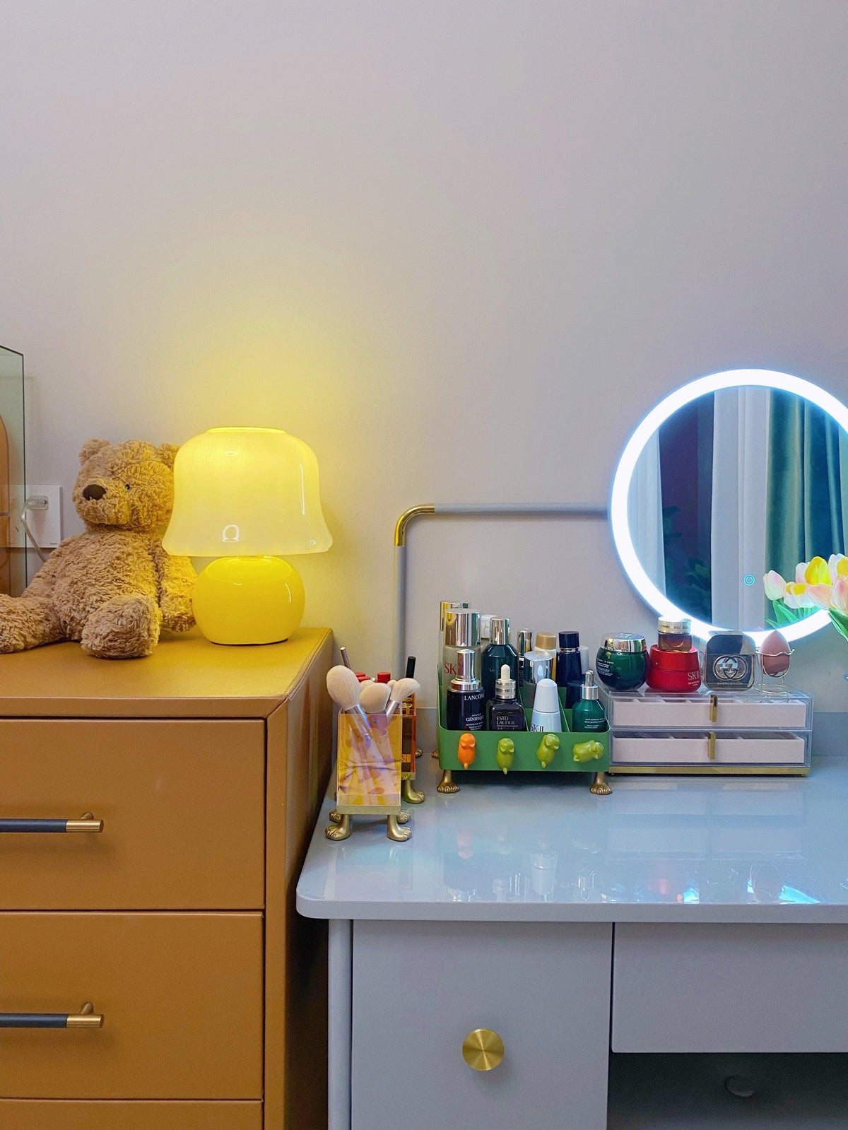 Holg lampă de masă din ceramică, de lux