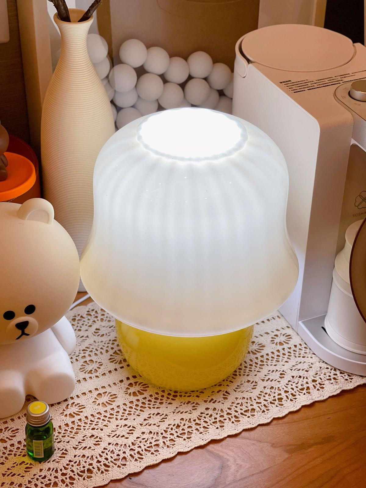 Holg lampă de masă din ceramică, de lux