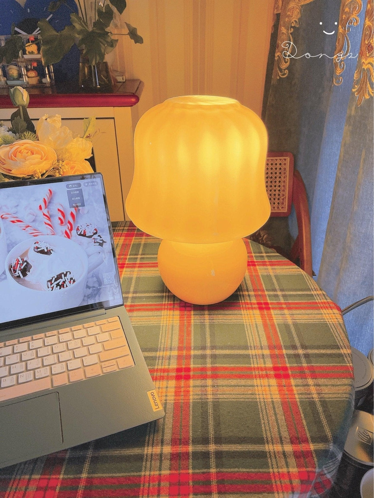 Holg lampă de masă din ceramică, de lux