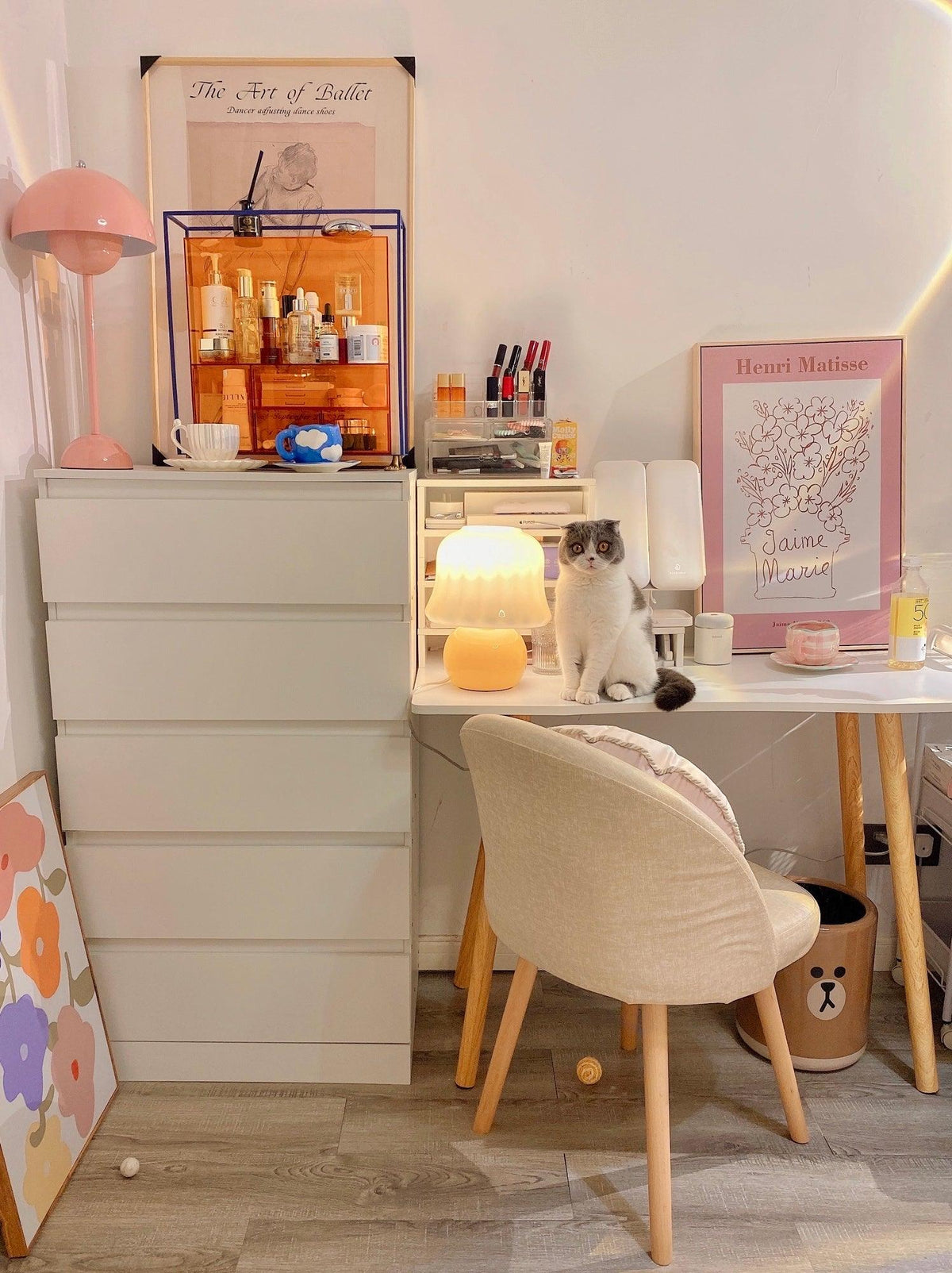 Holg lampă de masă din ceramică, de lux