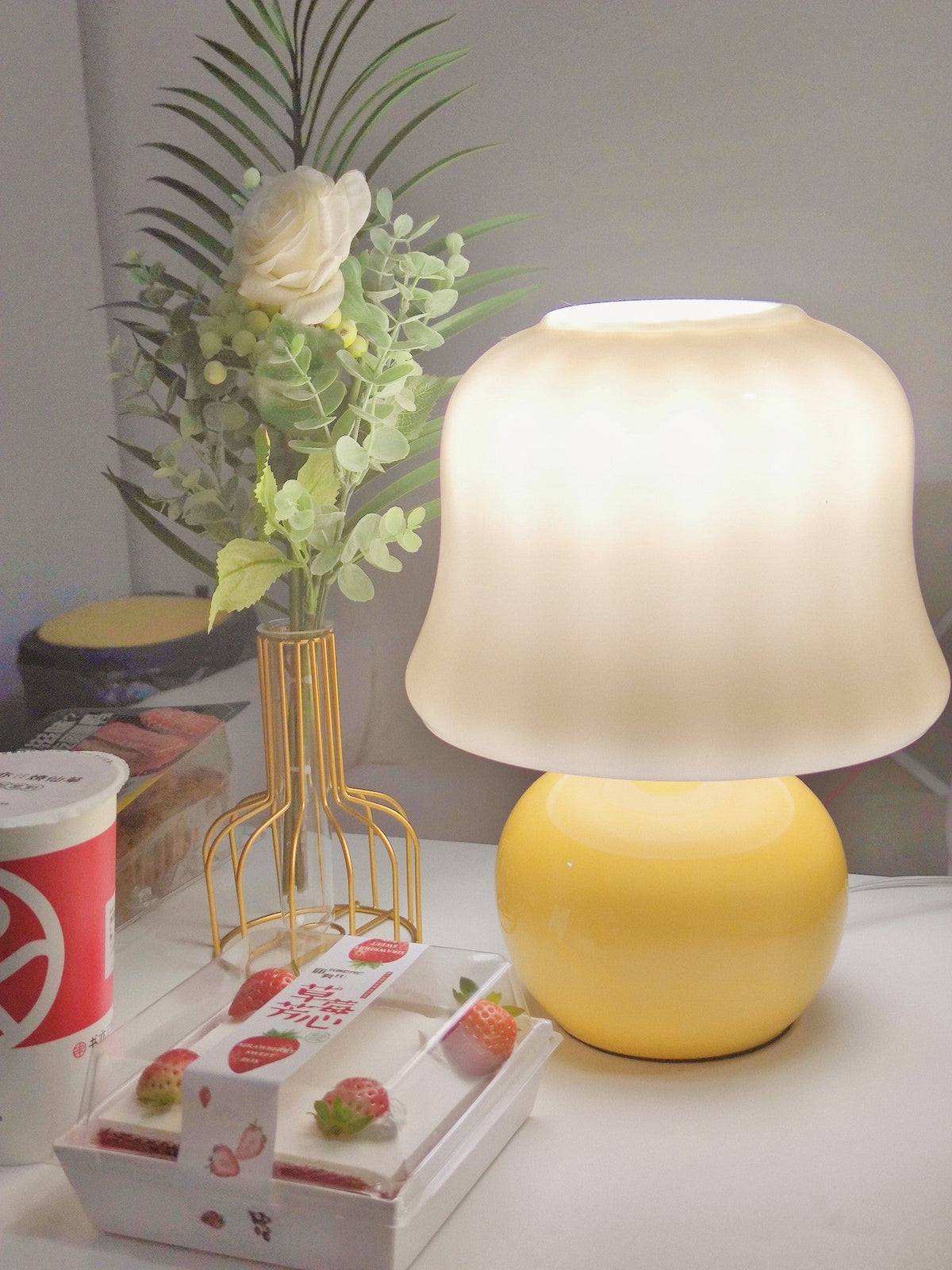 Holg lampă de masă din ceramică, de lux