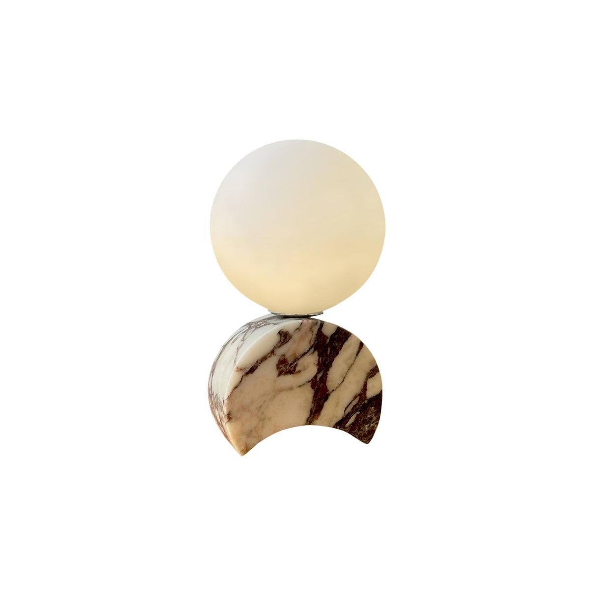 Crescent lampă de masă din marmură