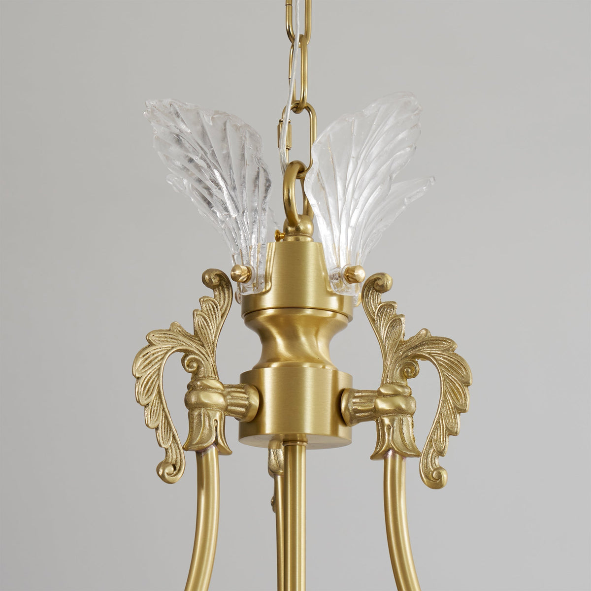 Xelra candelabru din alamă și cristal