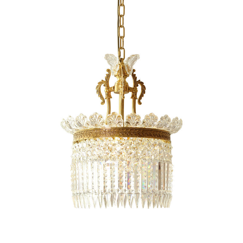 Xelra candelabru din alamă și cristal