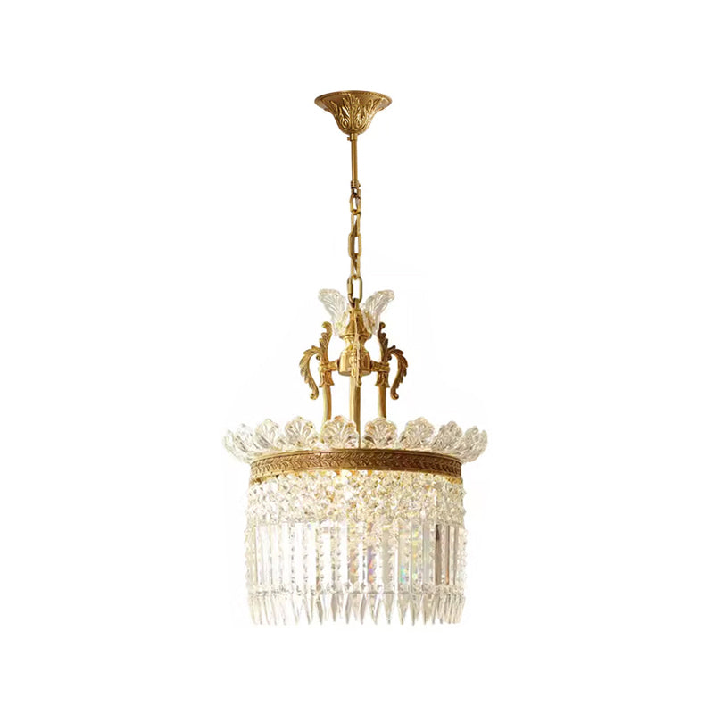Xelra candelabru din alamă și cristal