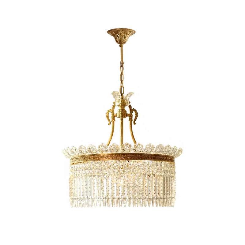 Xelra candelabru din alamă și cristal