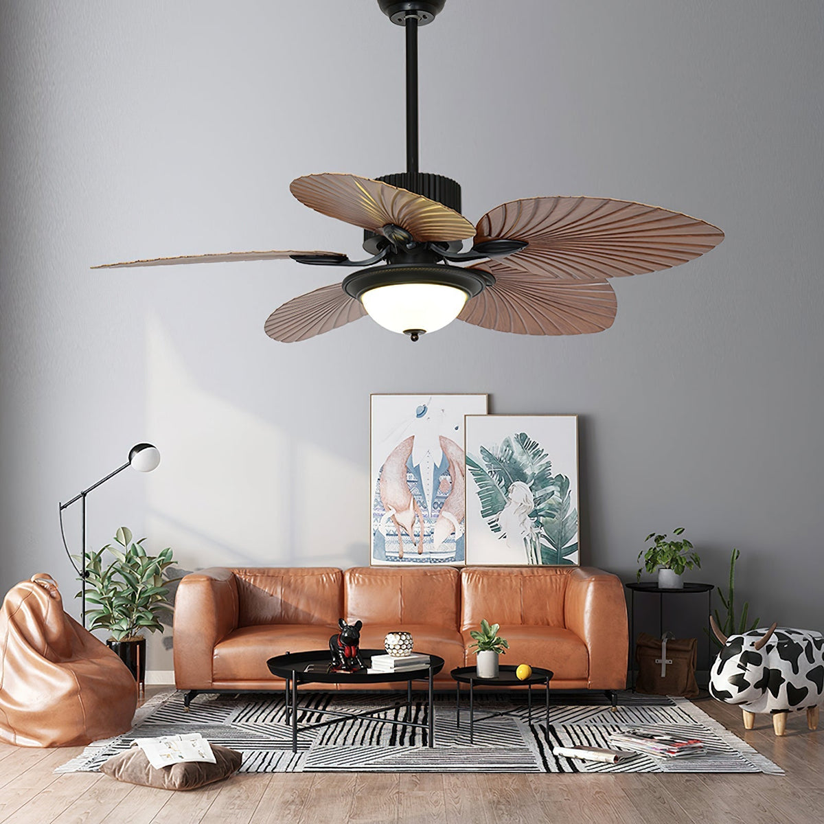 Viraalel ventilator de tavan cu lumină