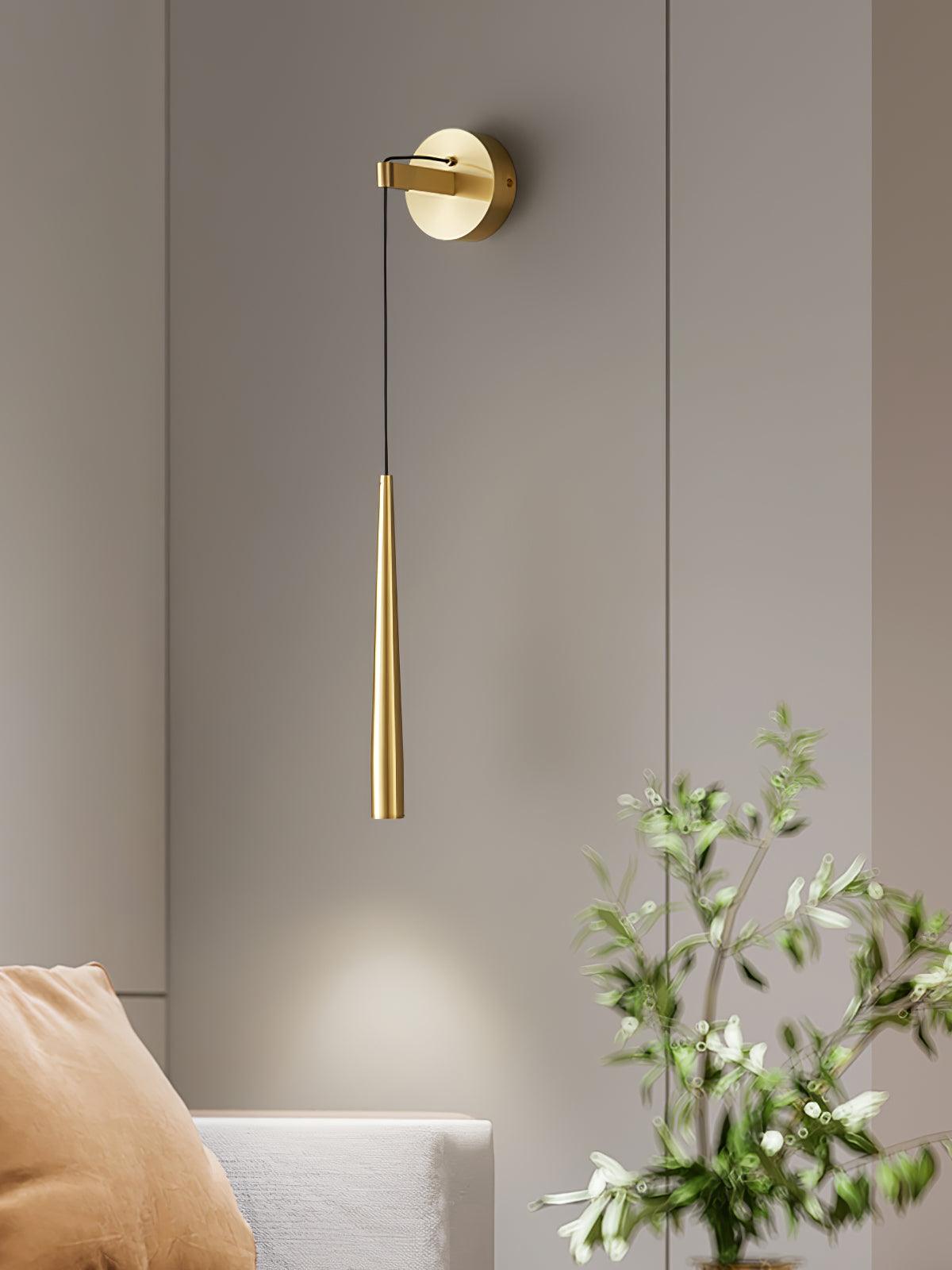 Dava aplică de perete din cristal, modernă, minimalistă, conică
