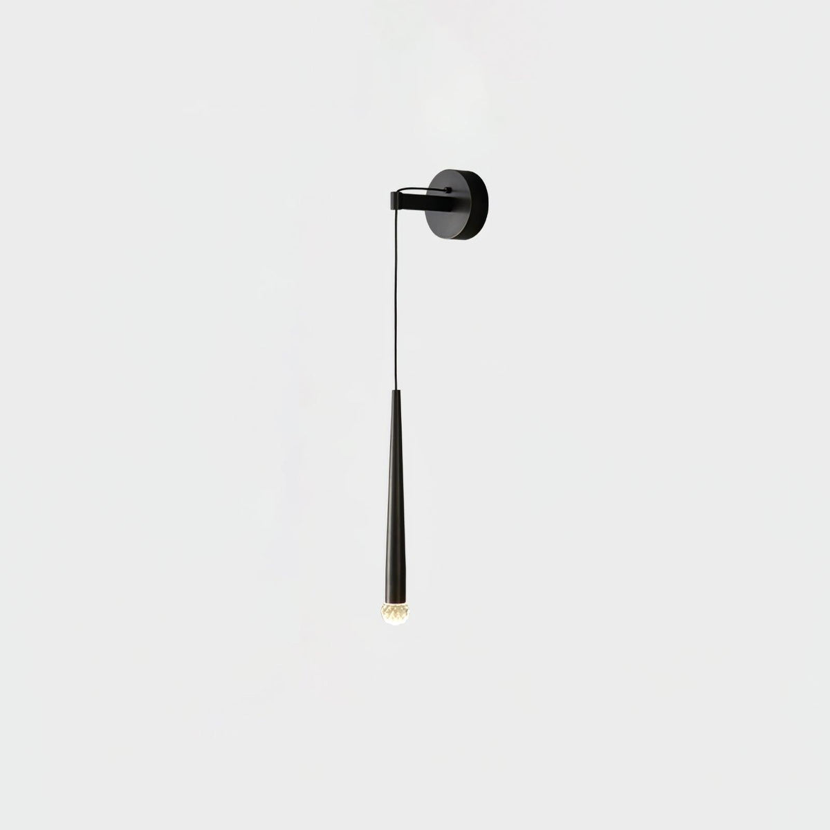 Dava aplică de perete din cristal, modernă, minimalistă, conică
