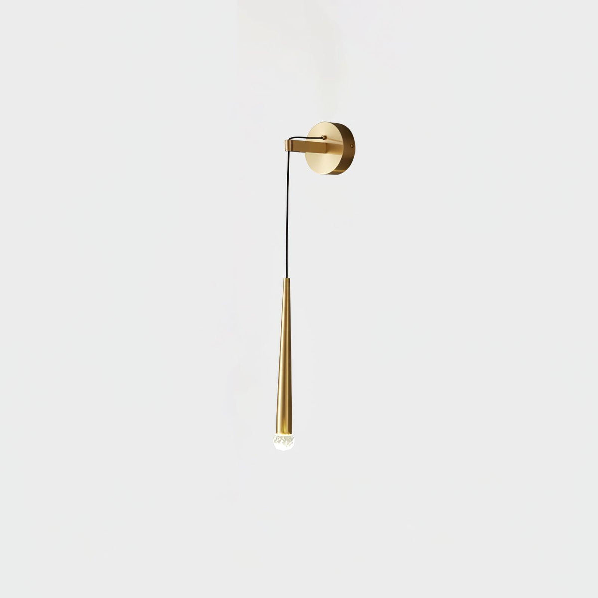 Dava aplică de perete din cristal, modernă, minimalistă, conică