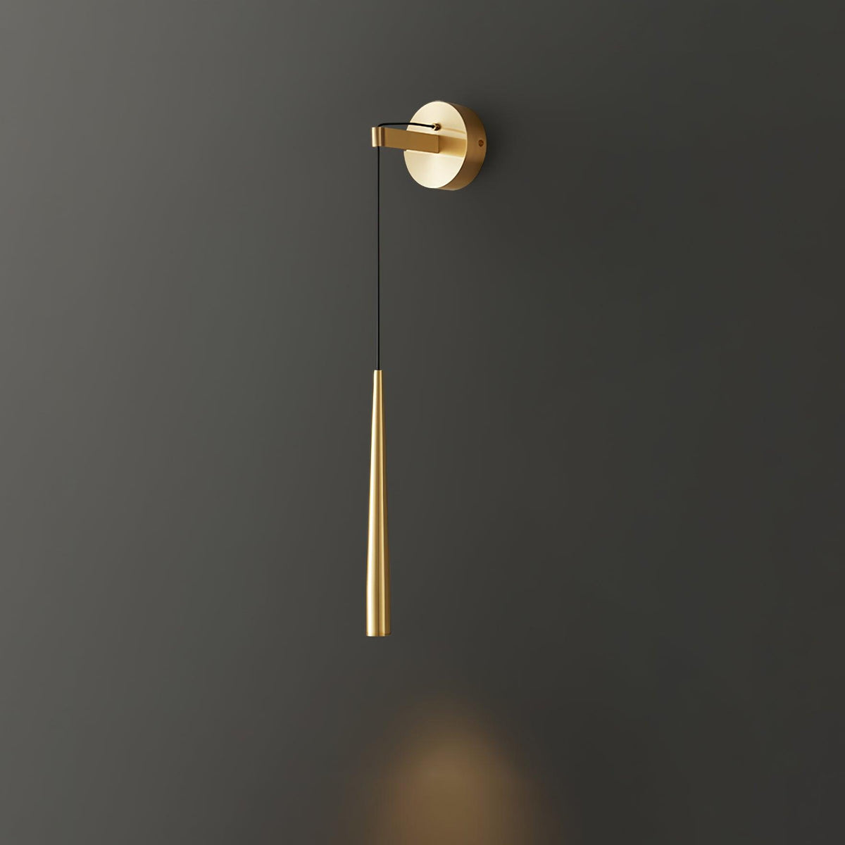 Dava aplică de perete din cristal, modernă, minimalistă, conică