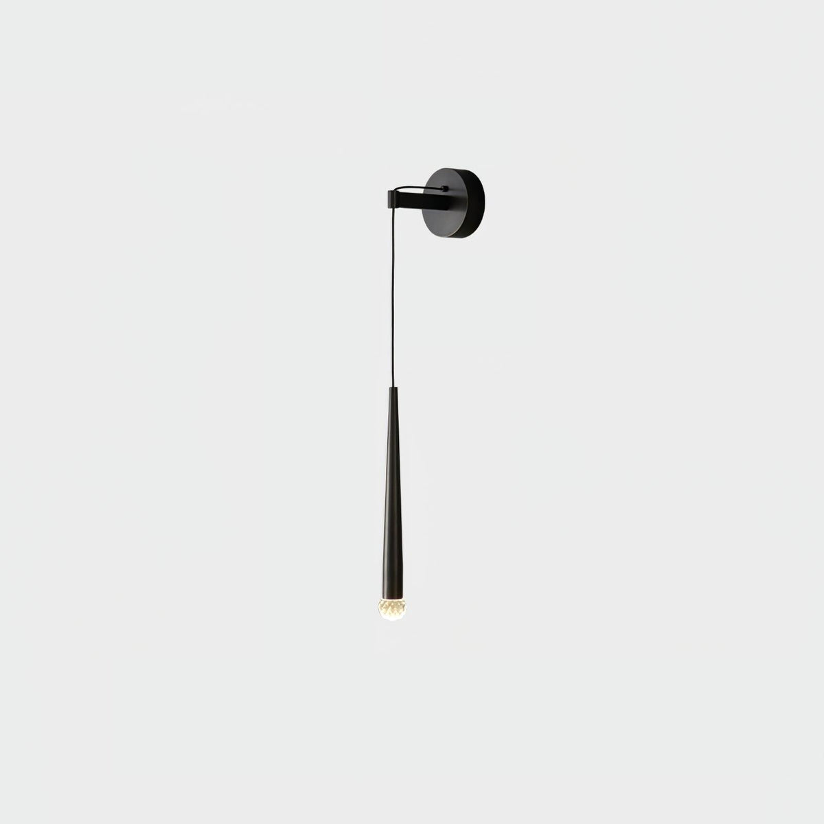 Dava aplică de perete din cristal, modernă, minimalistă, conică