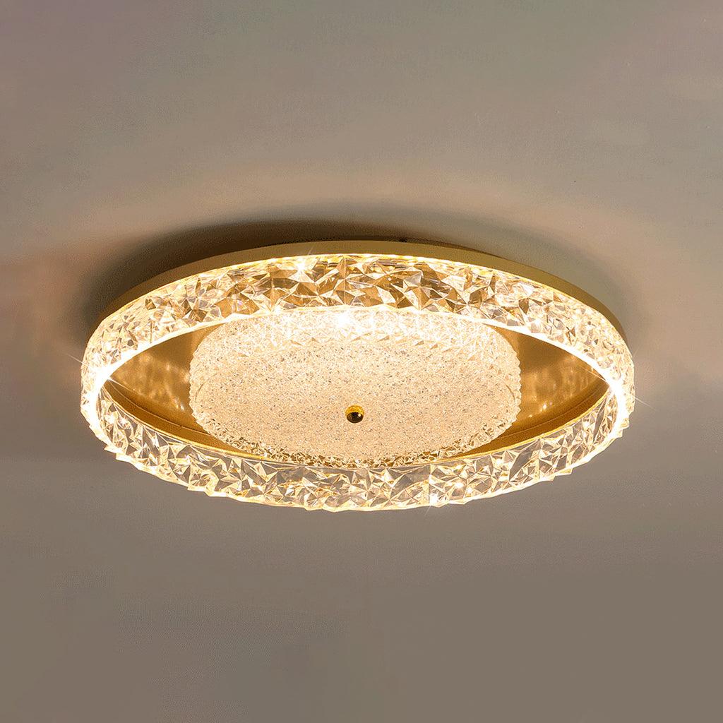 Bia plafonieră integrată cu cristal în stil postmodern de lux