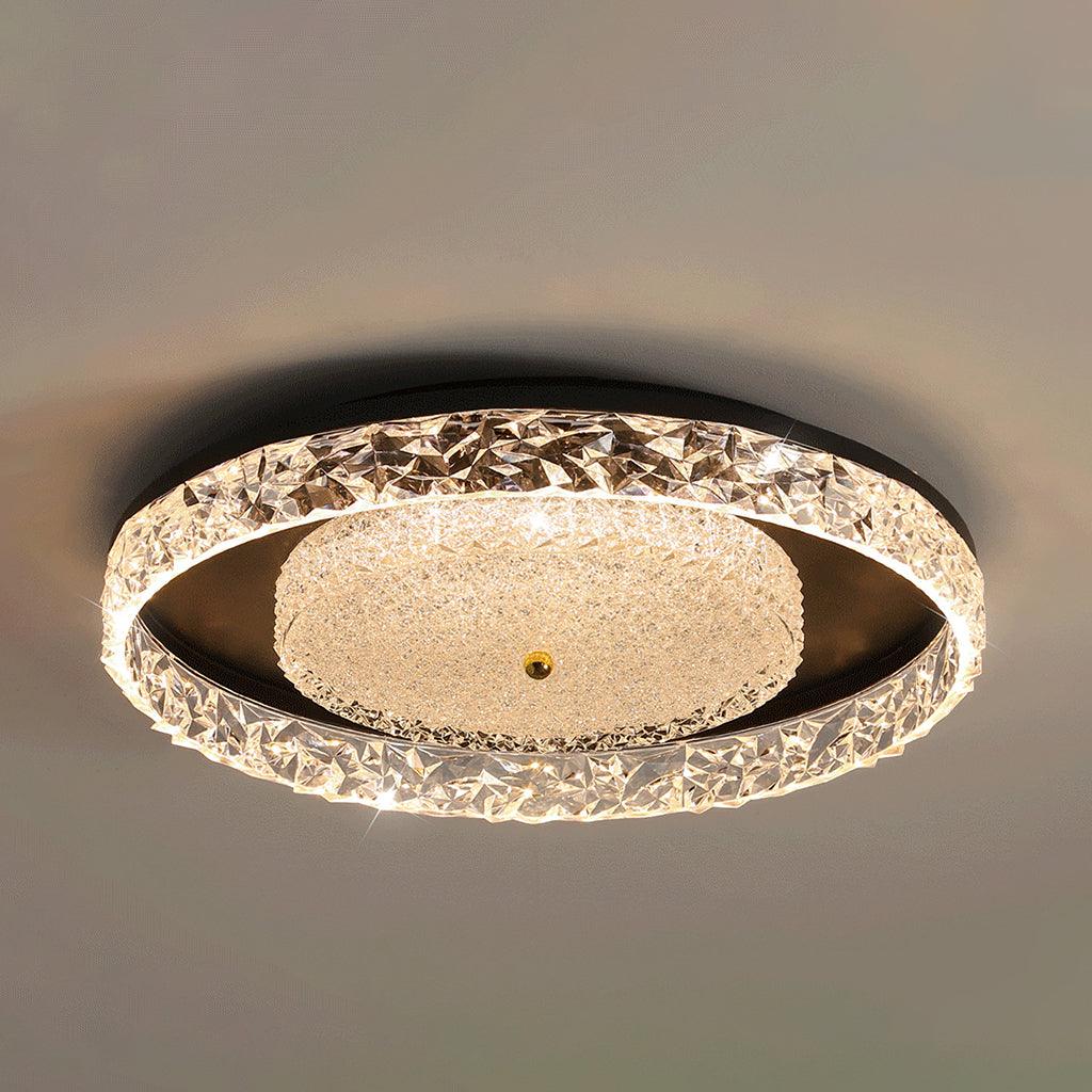 Bia plafonieră integrată cu cristal în stil postmodern de lux