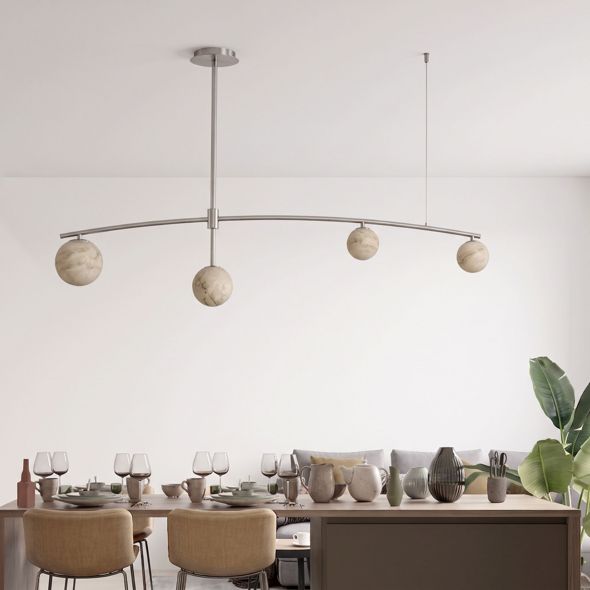 Trenhurst Candelabru din alabastru