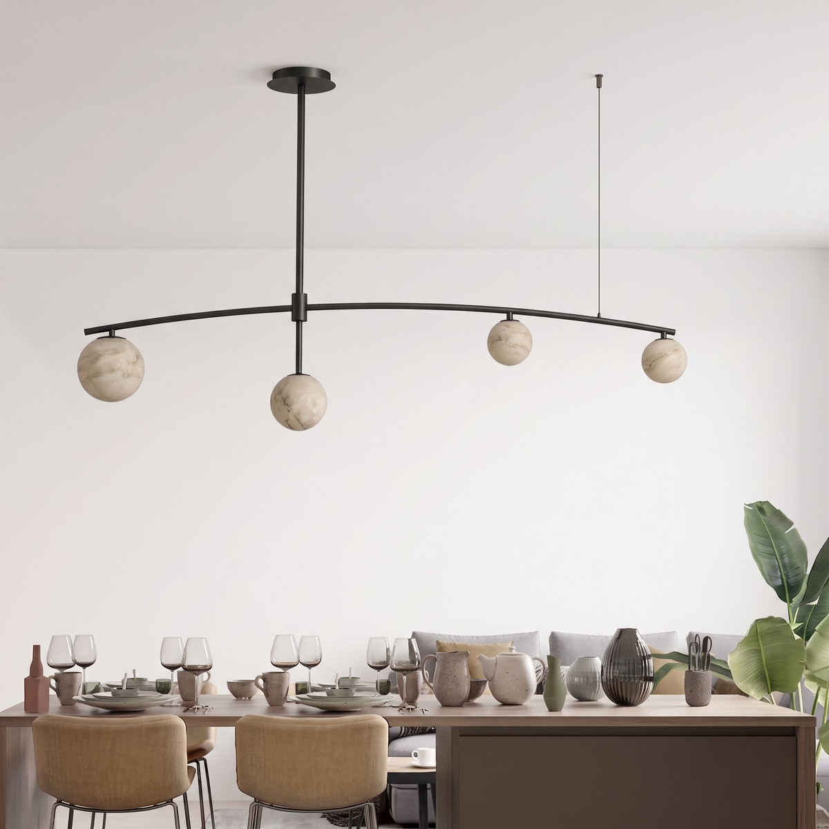 Trenhurst Candelabru din alabastru