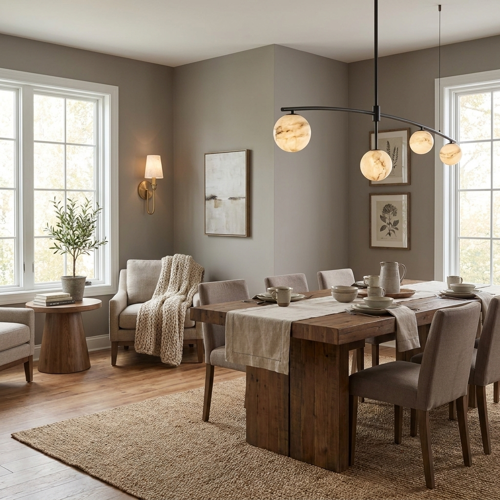 Trenhurst Candelabru din alabastru