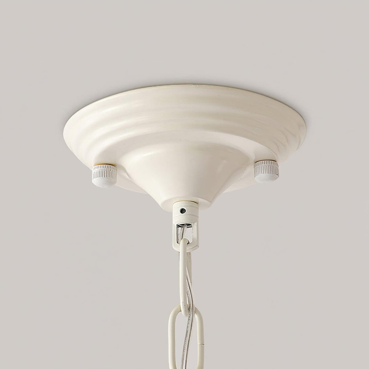 Veleissa candelabru alb, elegant, în formă de clopot, cu abajur, curbat, cu braț, floral