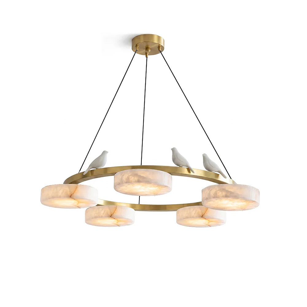 Nivaian candelabru Rotund din alabastru