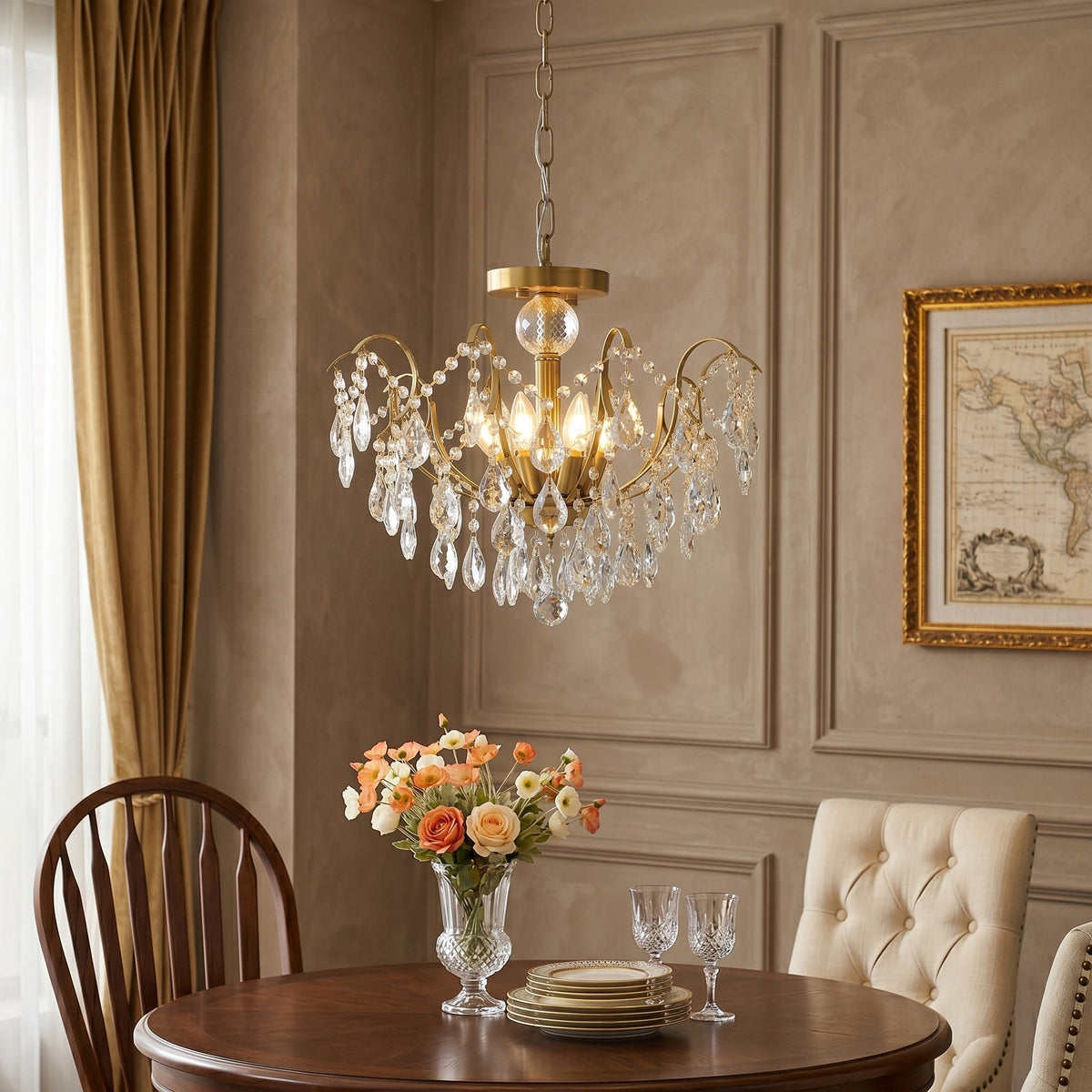 Eveloria candelabru din cristal