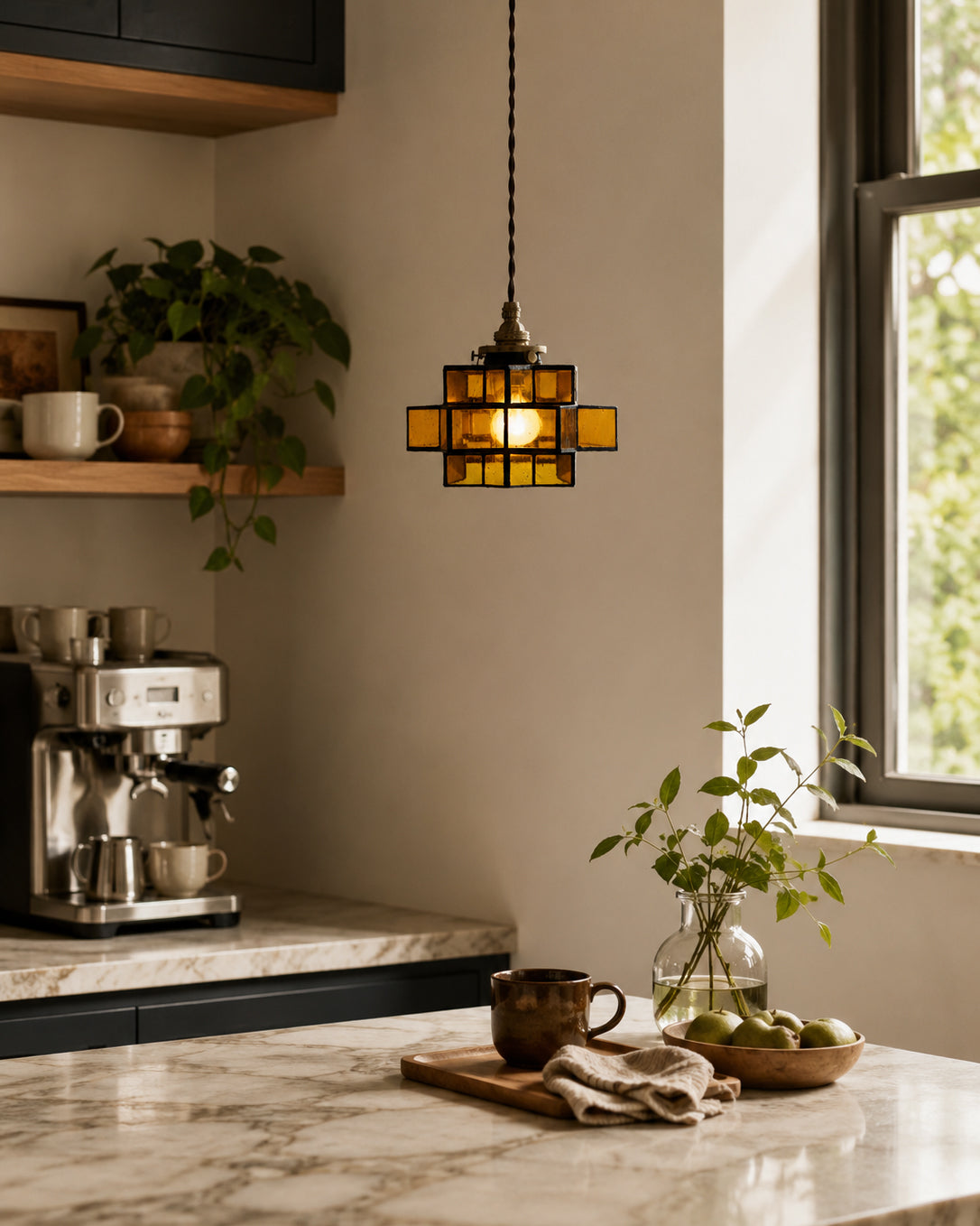 Mosaic lampă suspendată