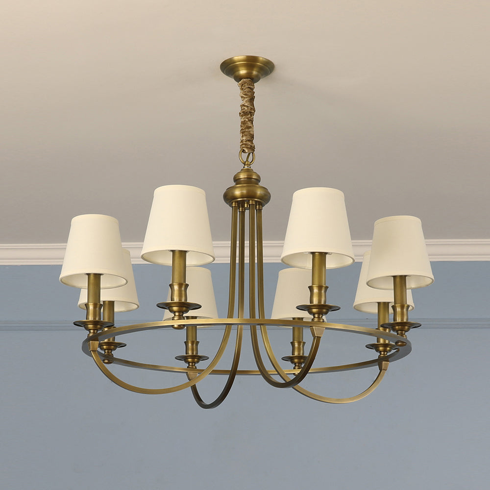 Mariner candelabru cu abajur textil