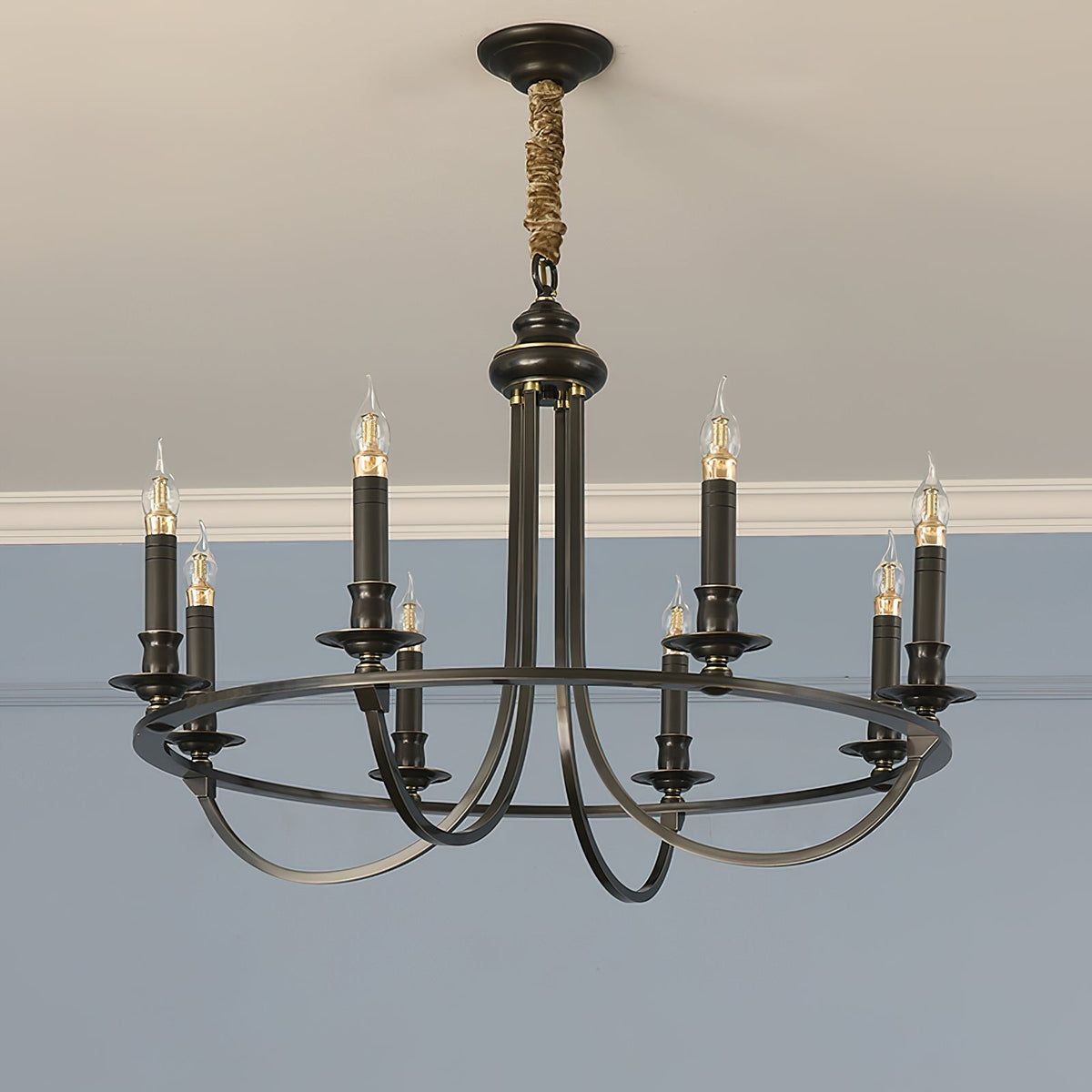Mariner candelabru cu abajur textil