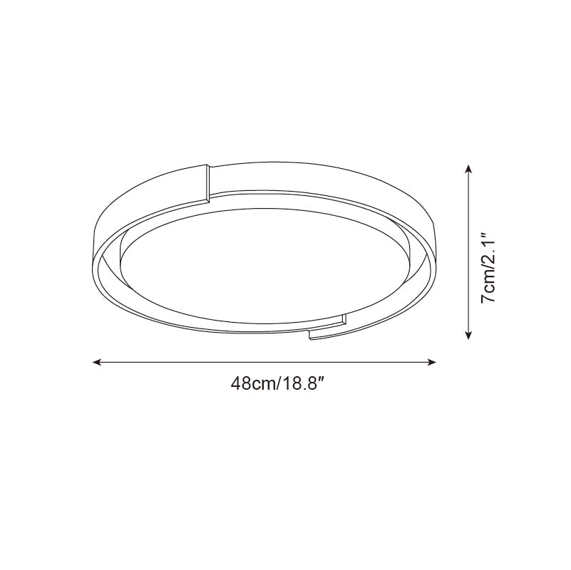 Solen plafonieră din travertin, minimalistă, rotundă