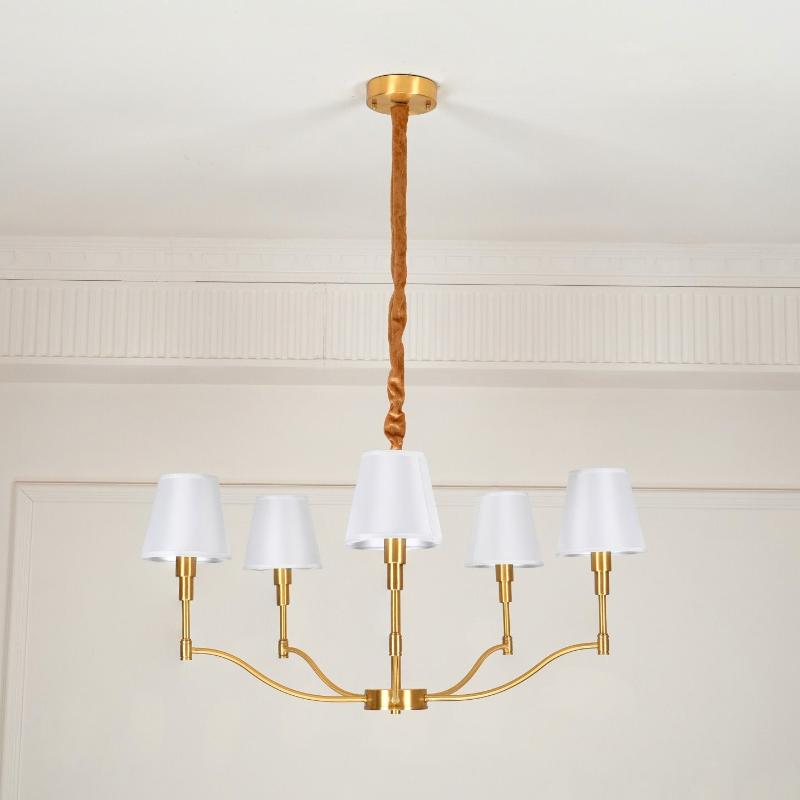 Linoelle candelabru cu abajur textil