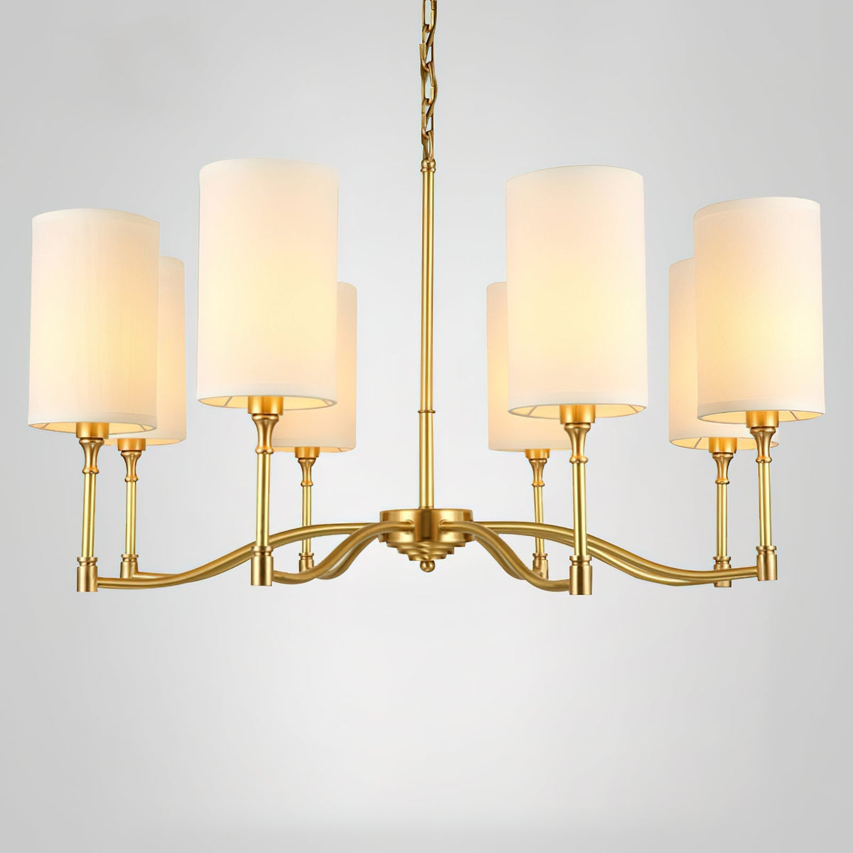 Linoelle candelabru cu abajur textil