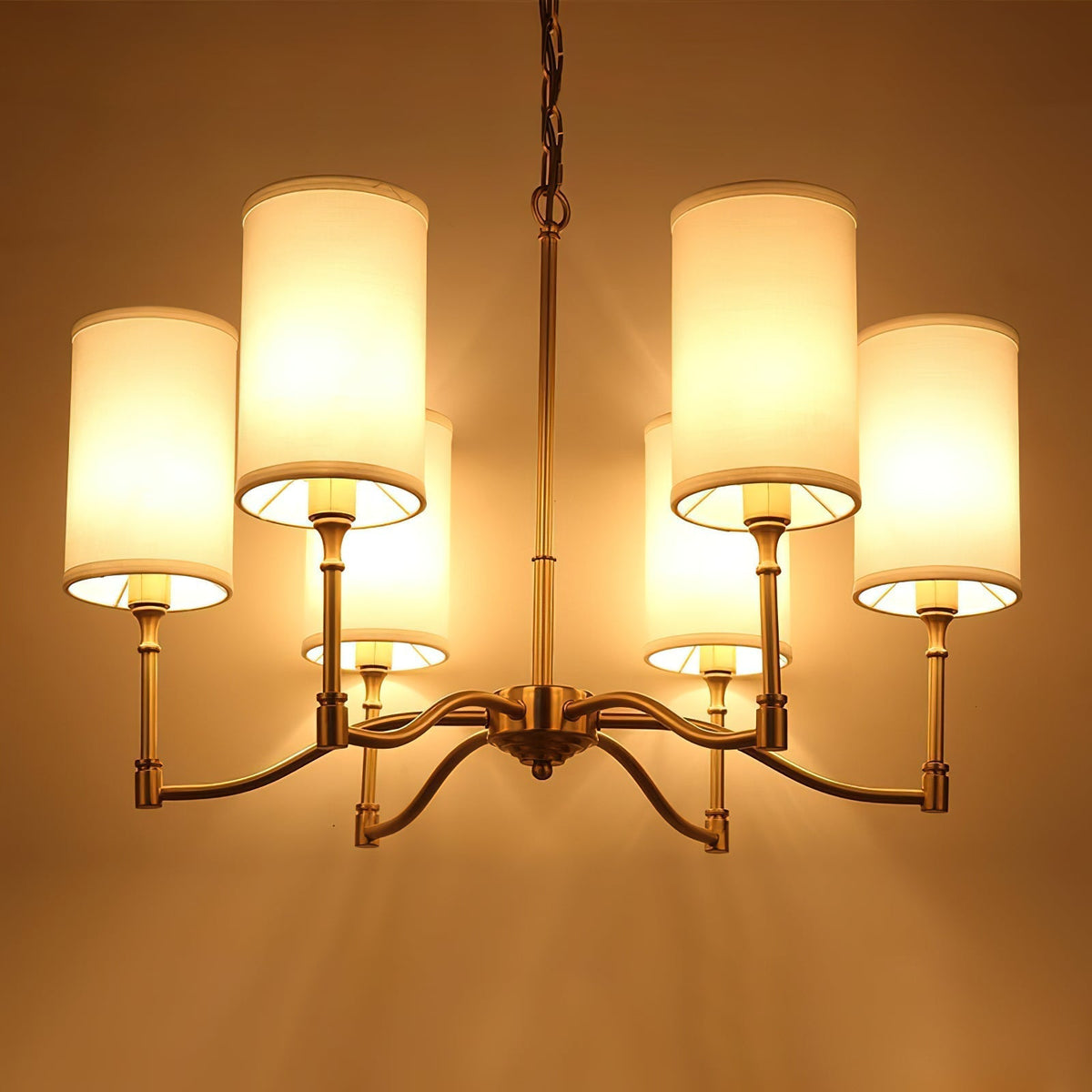 Linoelle candelabru cu abajur textil