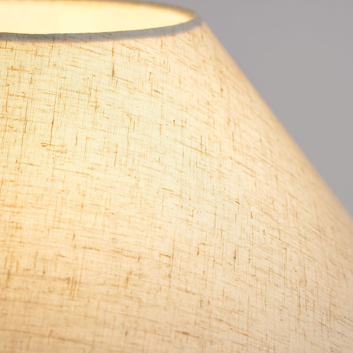 Lumian lampă de masă din material textil și ceramică, rustică