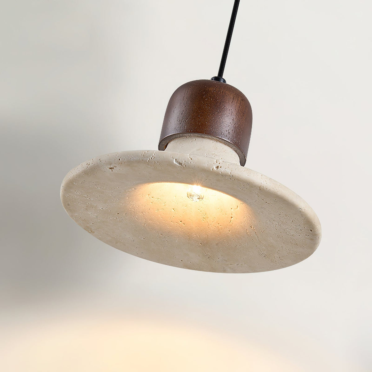 Serinise lampă suspendată Formă Clopot travertin