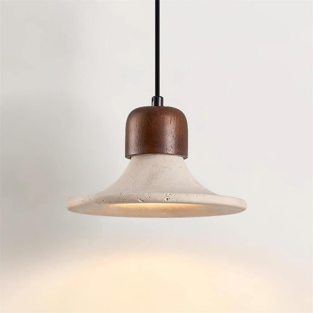 Serinise lampă suspendată Formă Clopot travertin
