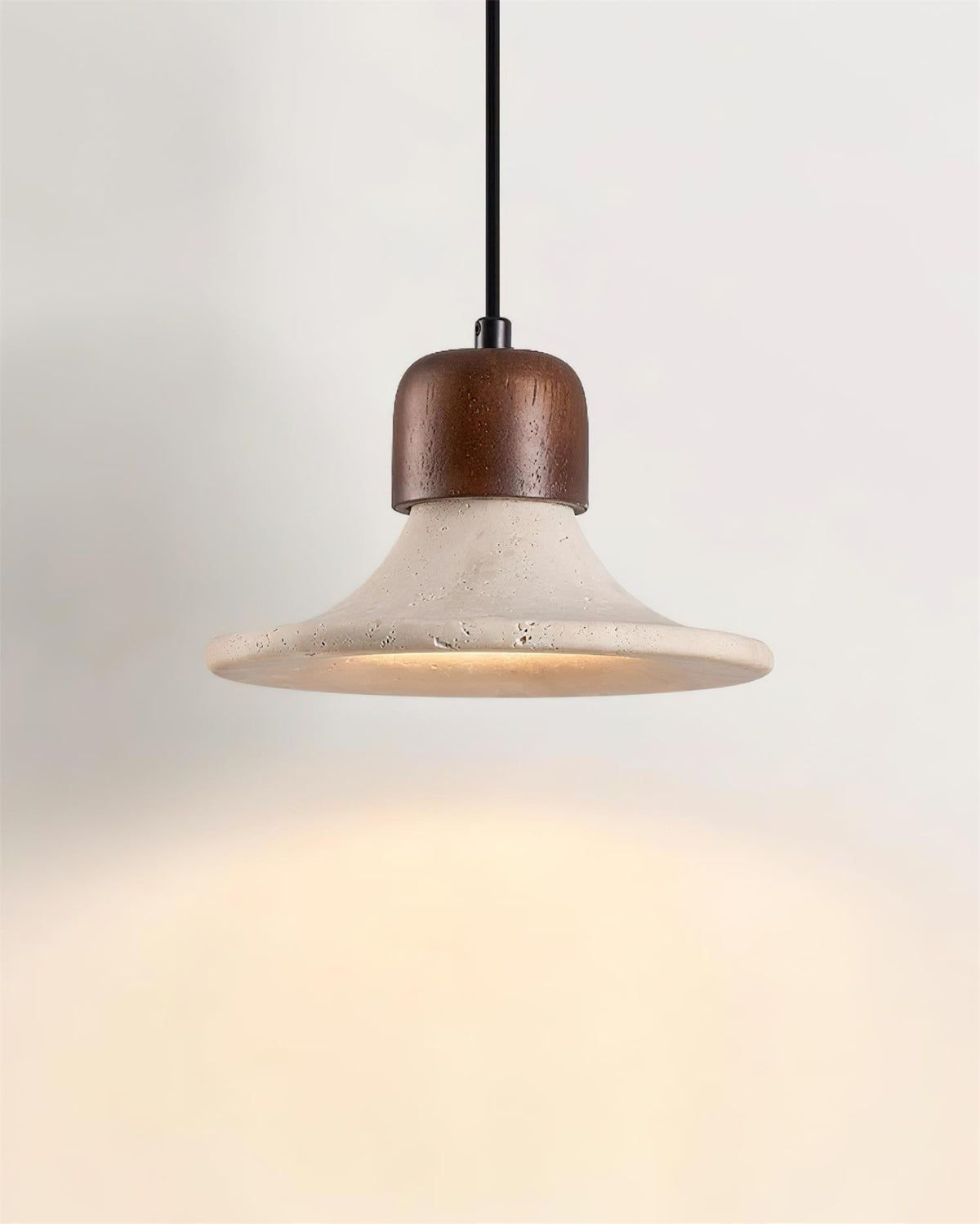 Serinise lampă suspendată Formă Clopot travertin