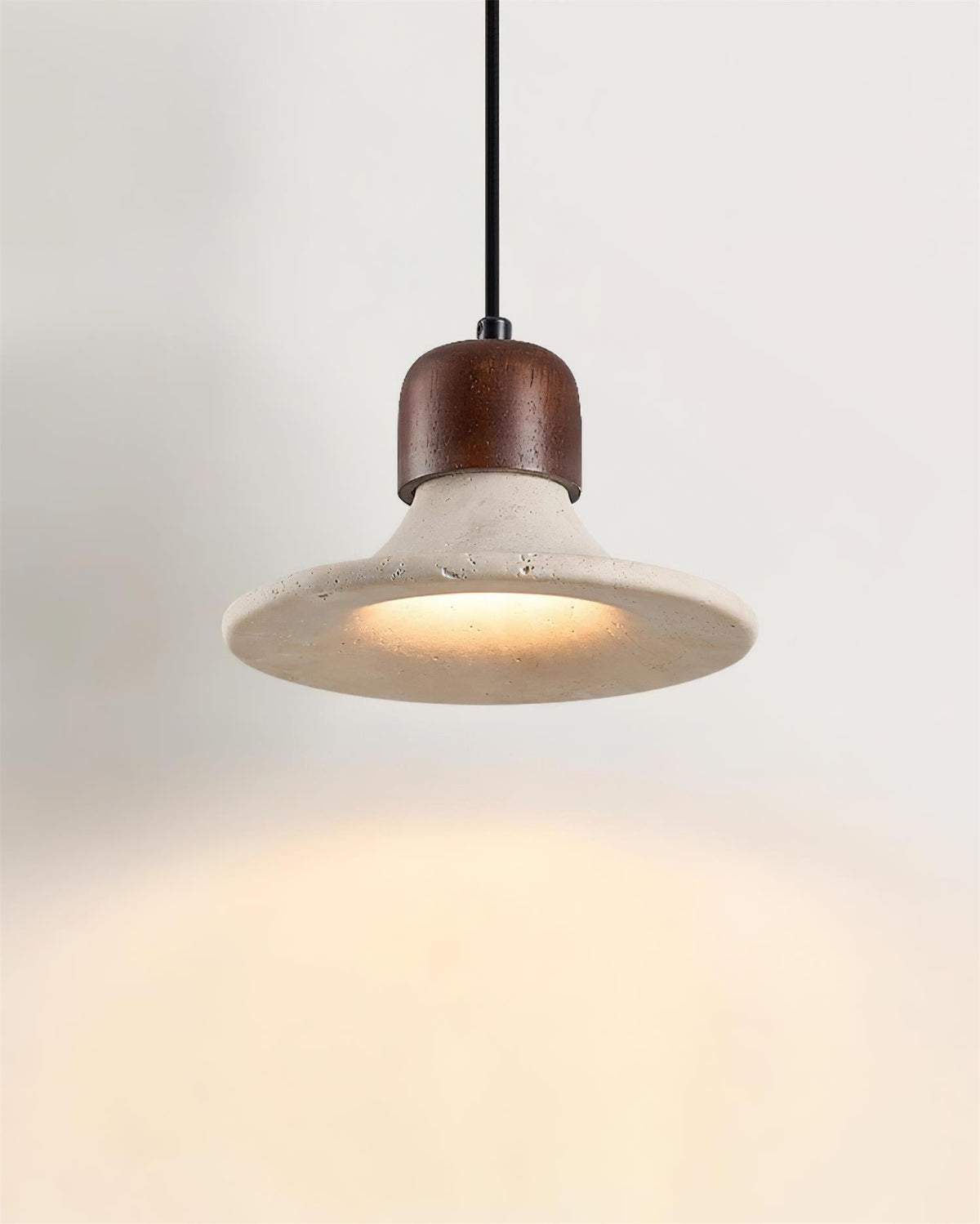 Serinise lampă suspendată Formă Clopot travertin