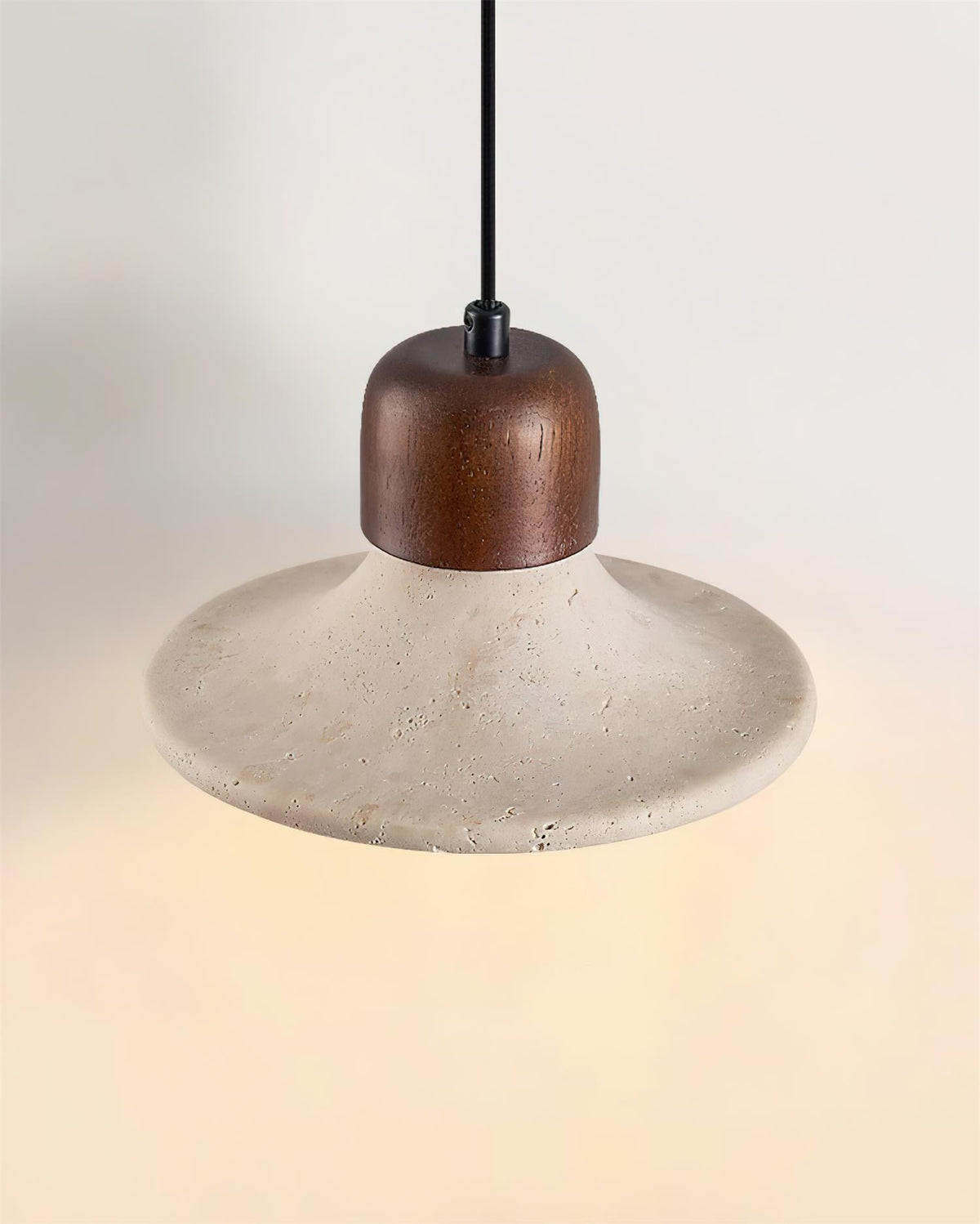 Serinise lampă suspendată Formă Clopot travertin