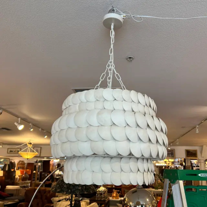 Valentina lampă suspendată design vintage LED Crem metal living/Sufragerie