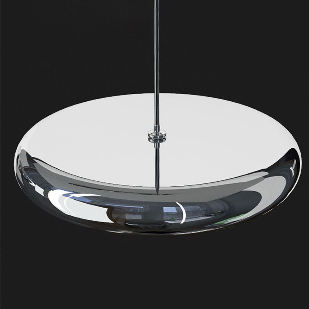 Arisha lampă suspendată circulară minimalistă din metal, Argintiu/Aur/Aur roz