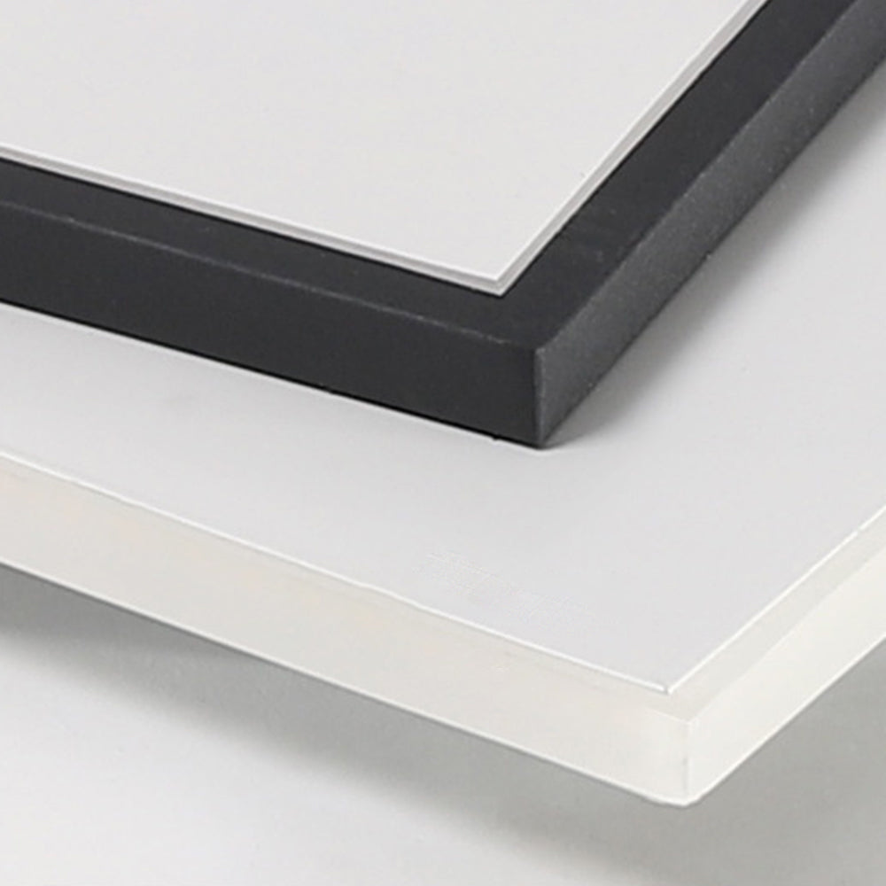 Arisha plafonieră Aplicată modernă Pătrată/Rotundă, neagră cu alb