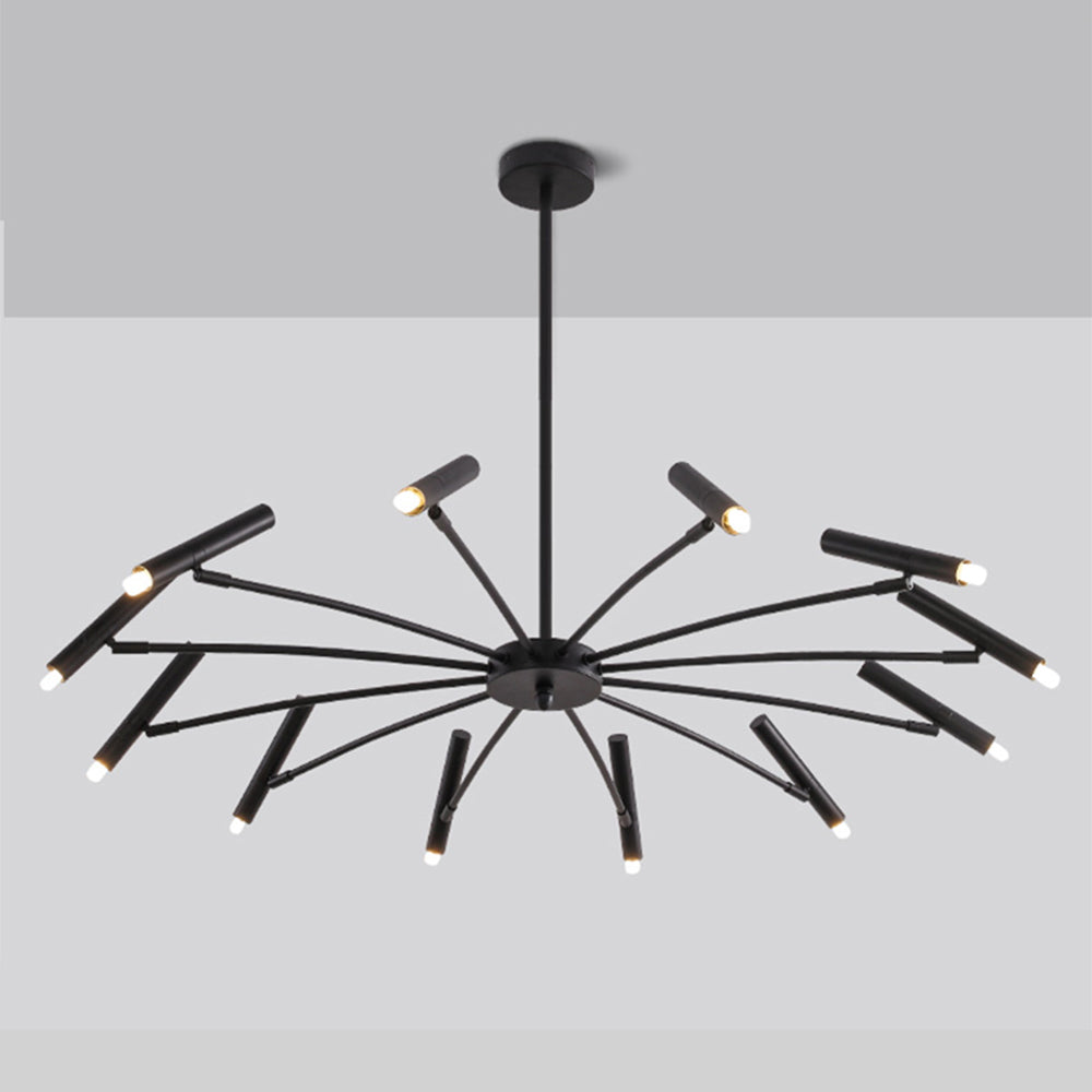 Arisha modern Blown Linear metal Multi-heads candelabru