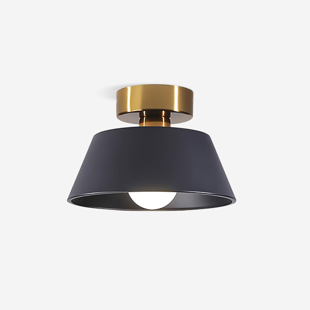 Plafonieră aplicată modernă cu rozetă metalică, minimalistă