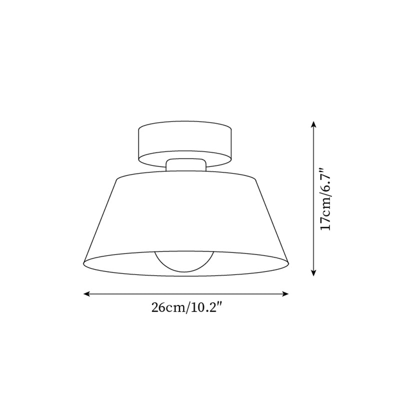 Plafonieră aplicată modernă cu rozetă metalică, minimalistă