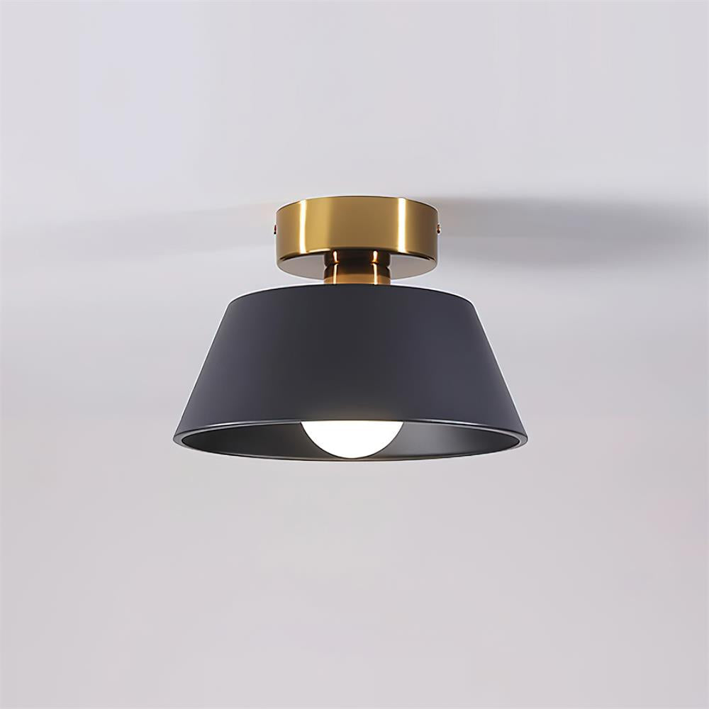 Plafonieră aplicată modernă cu rozetă metalică, minimalistă