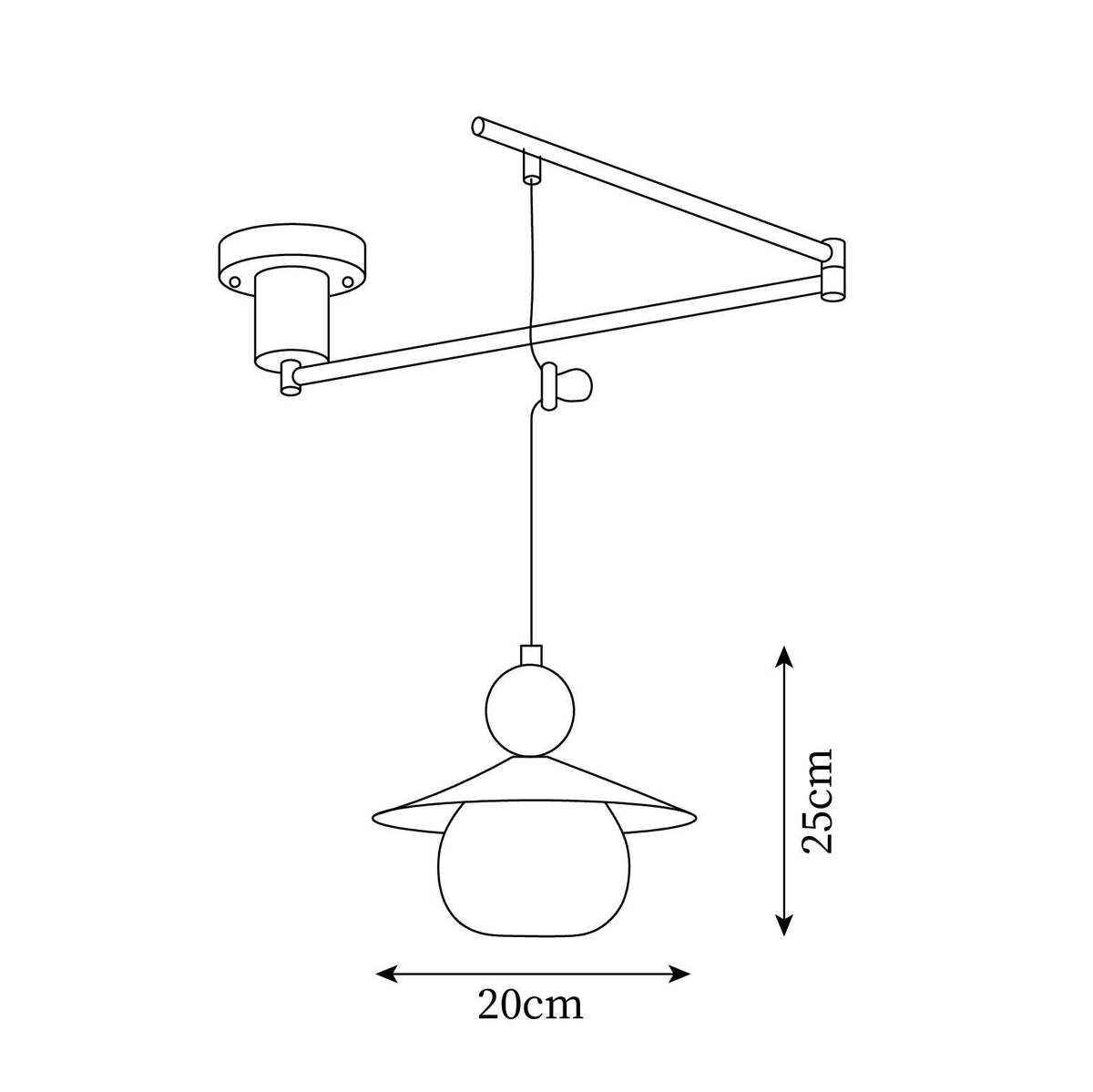 Diabolo lampă suspendată