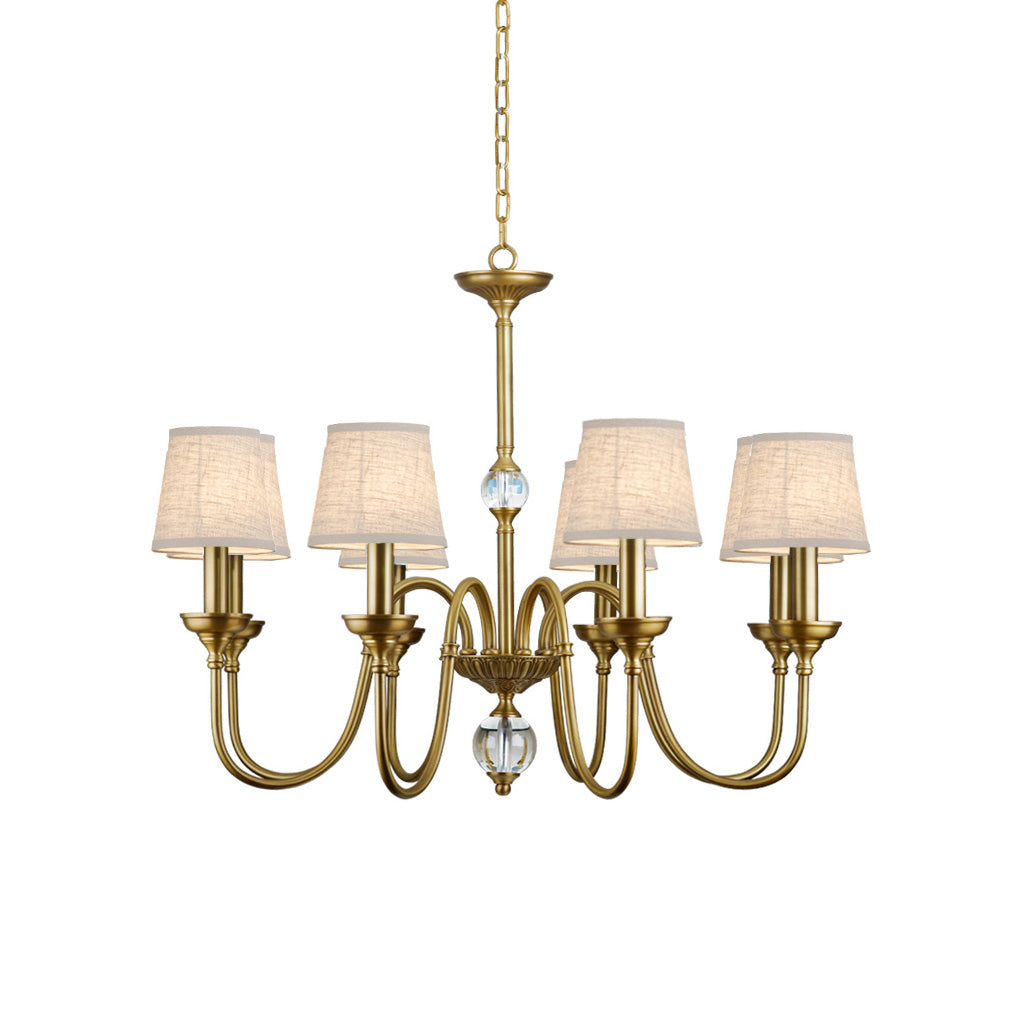 Blur candelabru cu abajur textil