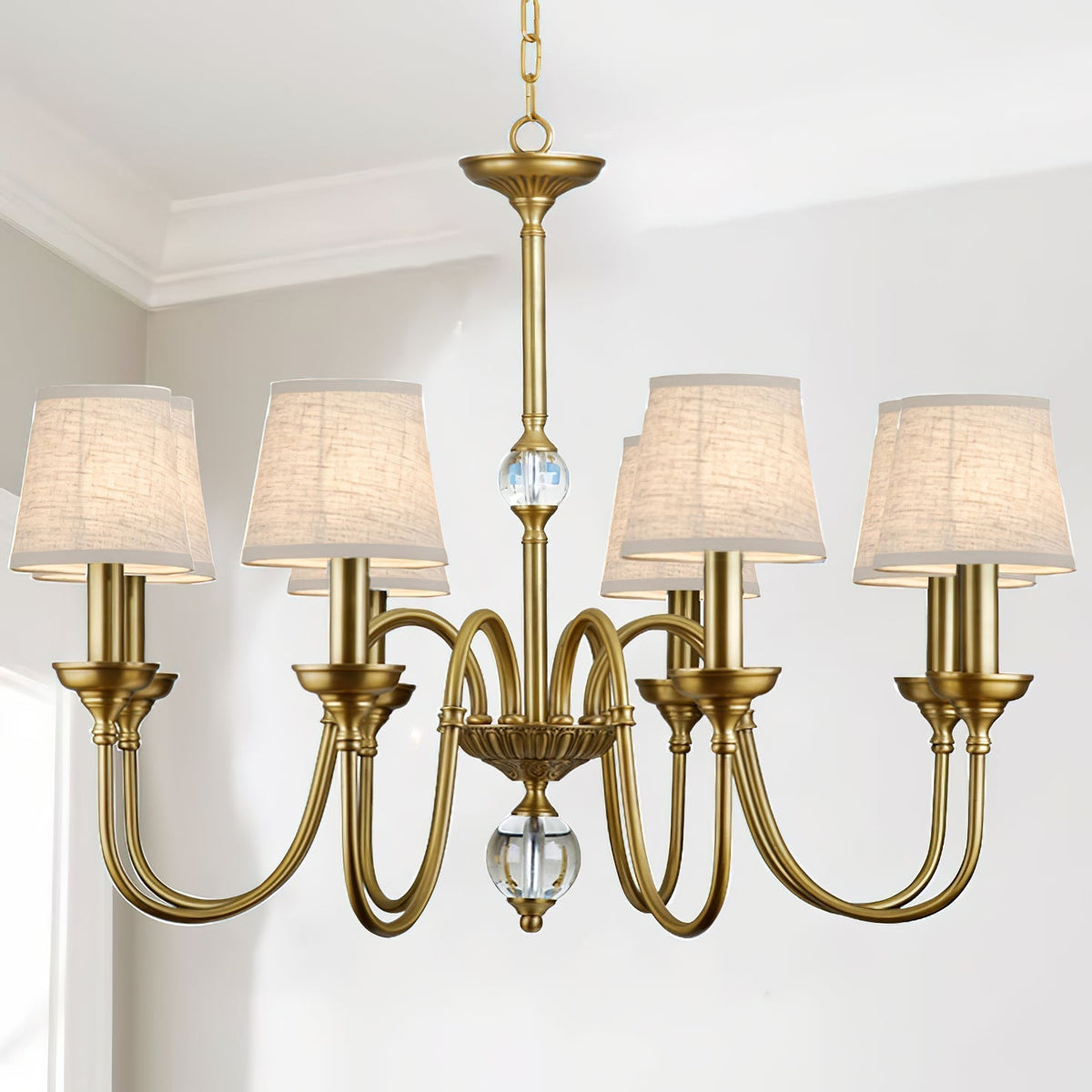 Blur candelabru cu abajur textil